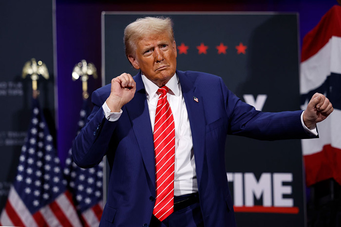 Republican Presidential Candidate Donald Trump Speaks In Atlanta