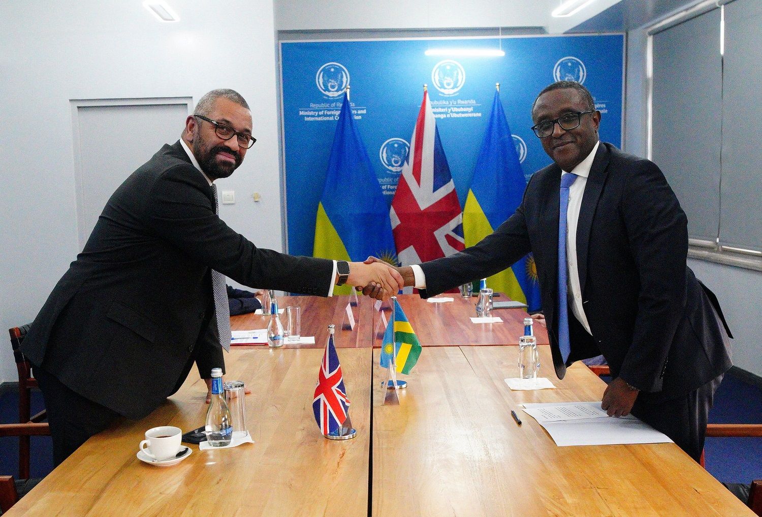 British Home Secretary Cleverly visit to Rwanda